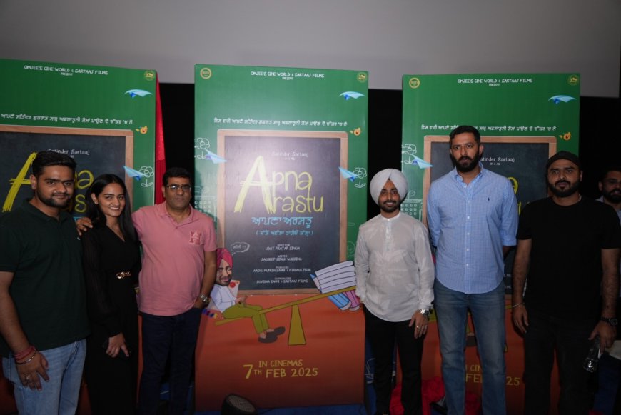 “Omjee’s Cine World and Sartaaj Films Unveil New Film, “Apna Arastu”: A Leap Forward for Punjabi Cinema”