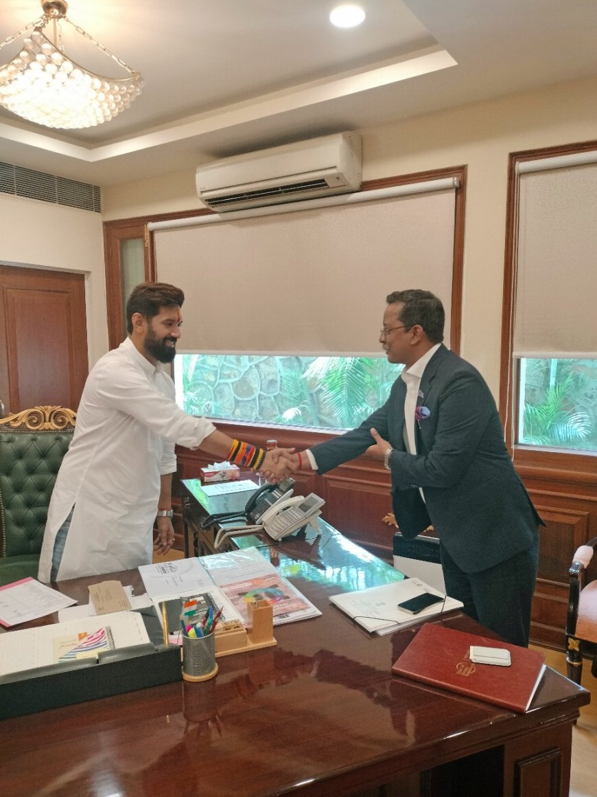 EoDB Director Abhijeet shared cold-chain logistic inputs with Cabinet Minister Chirag Paswan