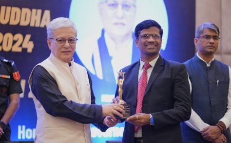 Governor of Telangana Bestows International Buddha Peace Award  to Distinguished Individuals