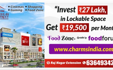 Discover how 58 High Street is emerging as the top commercial investment in Raj Nagar Extension, Ghaziabad – a landmark project by Charms India.