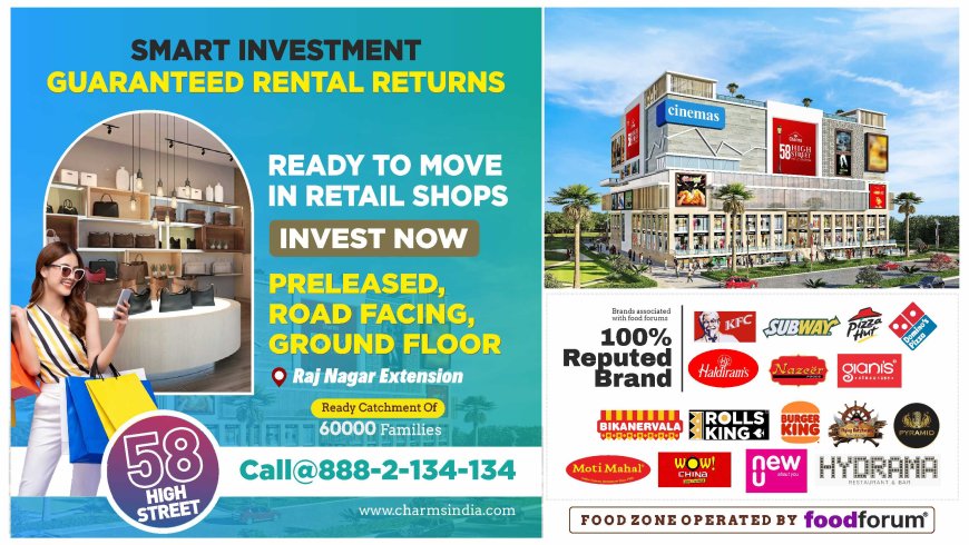 Charms India:Retail Shops Available at Raj Nagar Extension, Ghaziabad