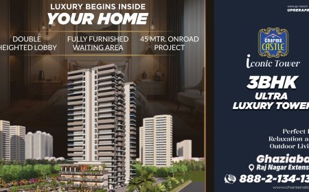 Book Luxury 3 BHK in Ghaziabad Raj Nagar Extension at Charms India Iconic Tower