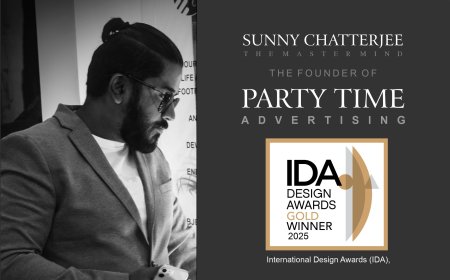 Sunny Chatterjee Wins International Design Award 2025 for Party Time Advertising