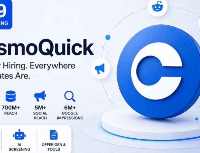CosmoQuick Launches ₹99 Job Posting Offer With ATS, AI Screening and Massive Off-Platform Distribution