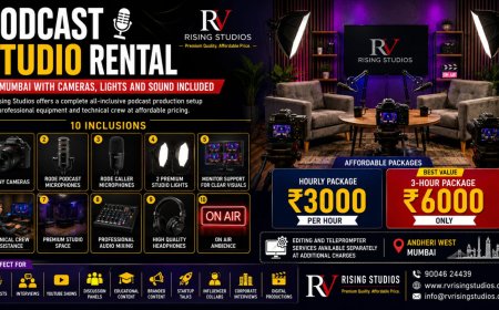 Fully Loaded Podcast Studio in Mumbai with 3 Sony Cameras