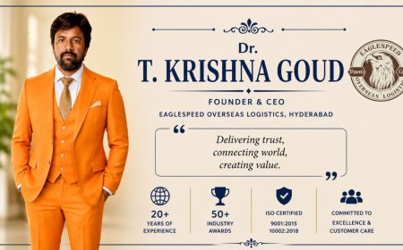 Shri. Dr. T. Krishna Goud & Smt. Dr. Naga Lakshmi Lead Eaglespeed Overseas Logistics Toward Global Logistics Excellence.