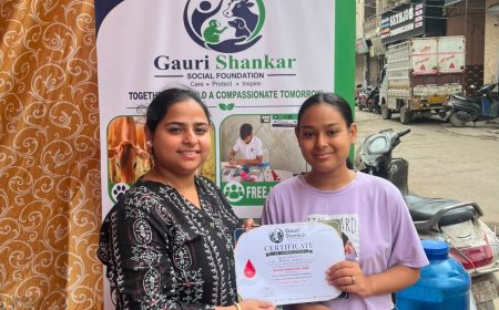 Ujjwal Baluja-Led Gauri Shankar Social Foundation Organises Blood Donation Camp in Vishnu Garden to Strengthen Community Healthcare