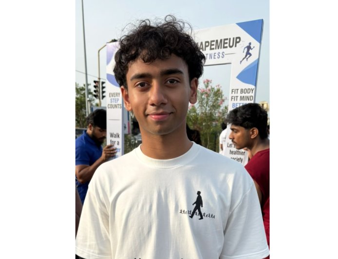 16 year old Krishna Arun (NRI student from the Middle East) is leading a Movement with the aim of making One Billion People Fit by 2030