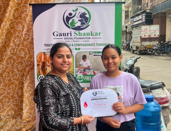 Ujjwal Baluja-Led Gauri Shankar Social Foundation Organises Blood Donation Camp in Vishnu Garden to Strengthen Community Healthcare