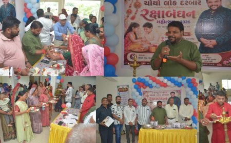 A unique and emotional celebration of Raksha Bandhan by social worker Jagdishbhai Bariya (Jaggu Dada): ‘Dadano Darbar’ became a gathering of brother-sister love