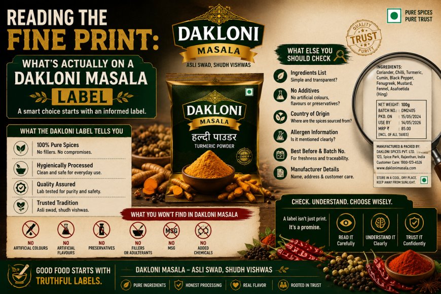 Reading the Fine Print: What's Actually on a Dakloni Masala Label