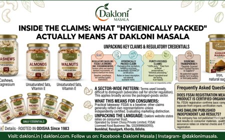 Inside the Claims: What "Hygienically Packed" Actually Means at Dakloni Masala
