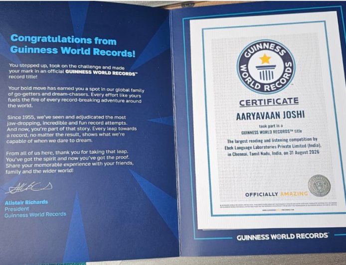 ???? FROM GENIUS KID TO GUINNESS WORLD RECORDS ACHIEVEMENT: THE EXTRAORDINARY JOURNEY OF 8-YEAR-OLD AARYAVAAN JOSHI