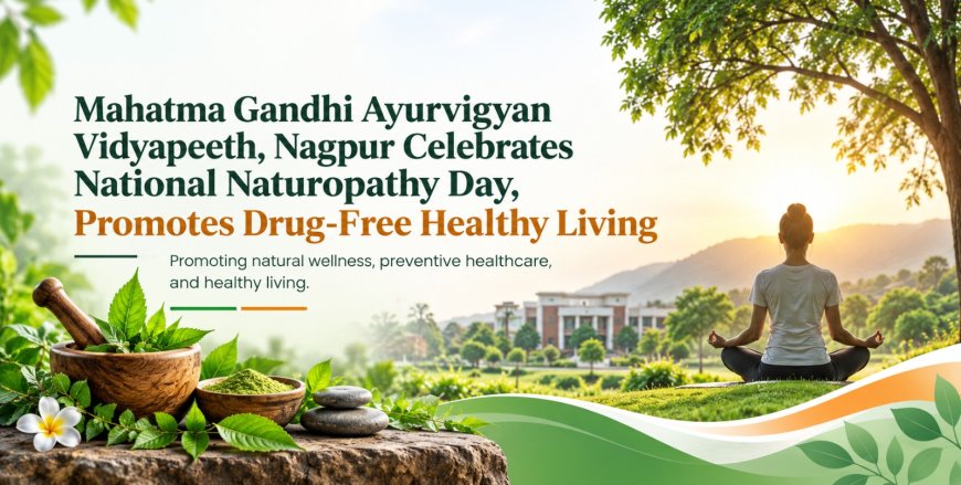 Mahatma Gandhi Ayurvigyan Vidyapeeth, Nagpur Celebrates National Naturopathy Day, Promotes Drug-Free Healthy Living